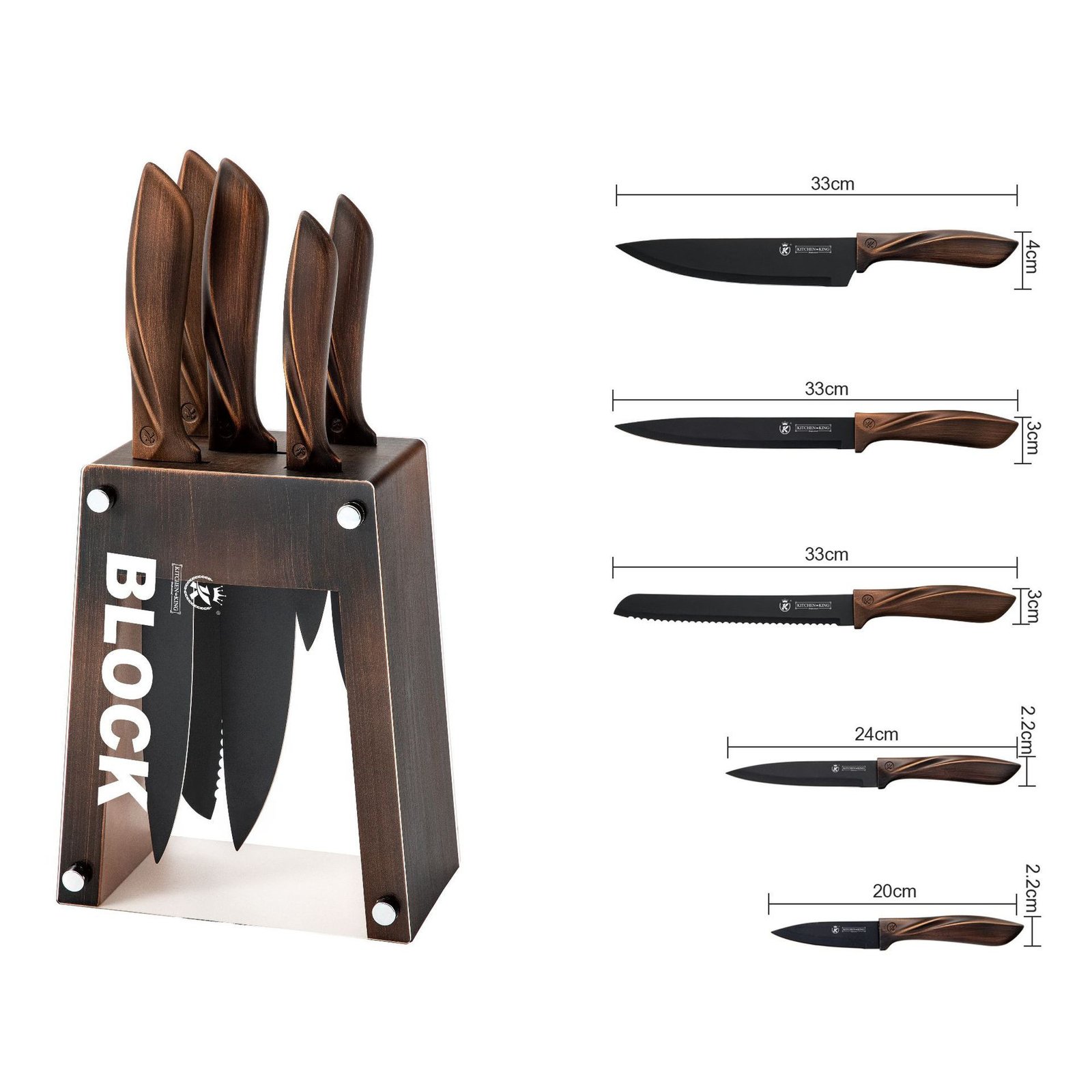 Knife Set Kitchen Stainless Steel Chefkn - Image 5