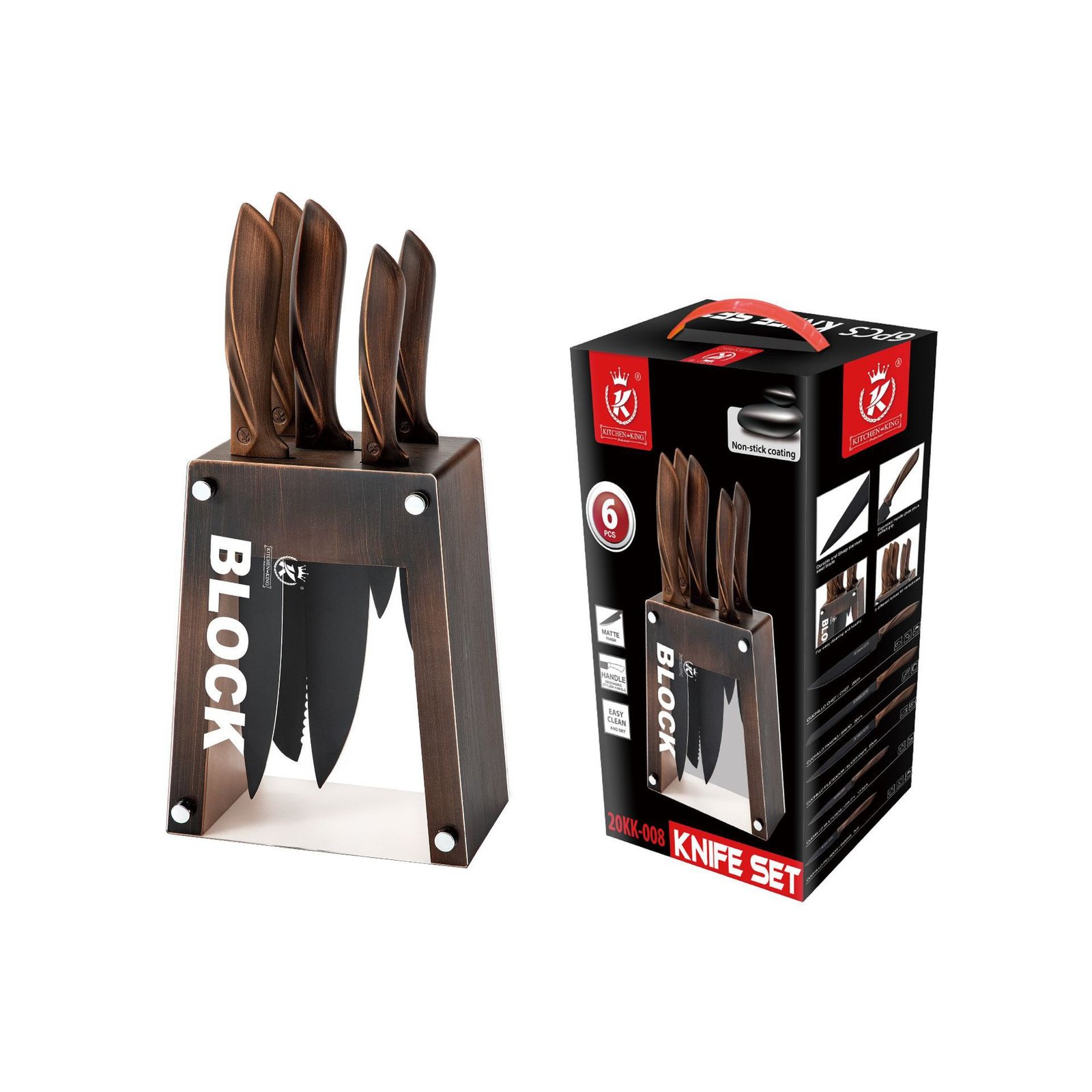 Knife Set Kitchen Stainless Steel Chefkn - Image 2